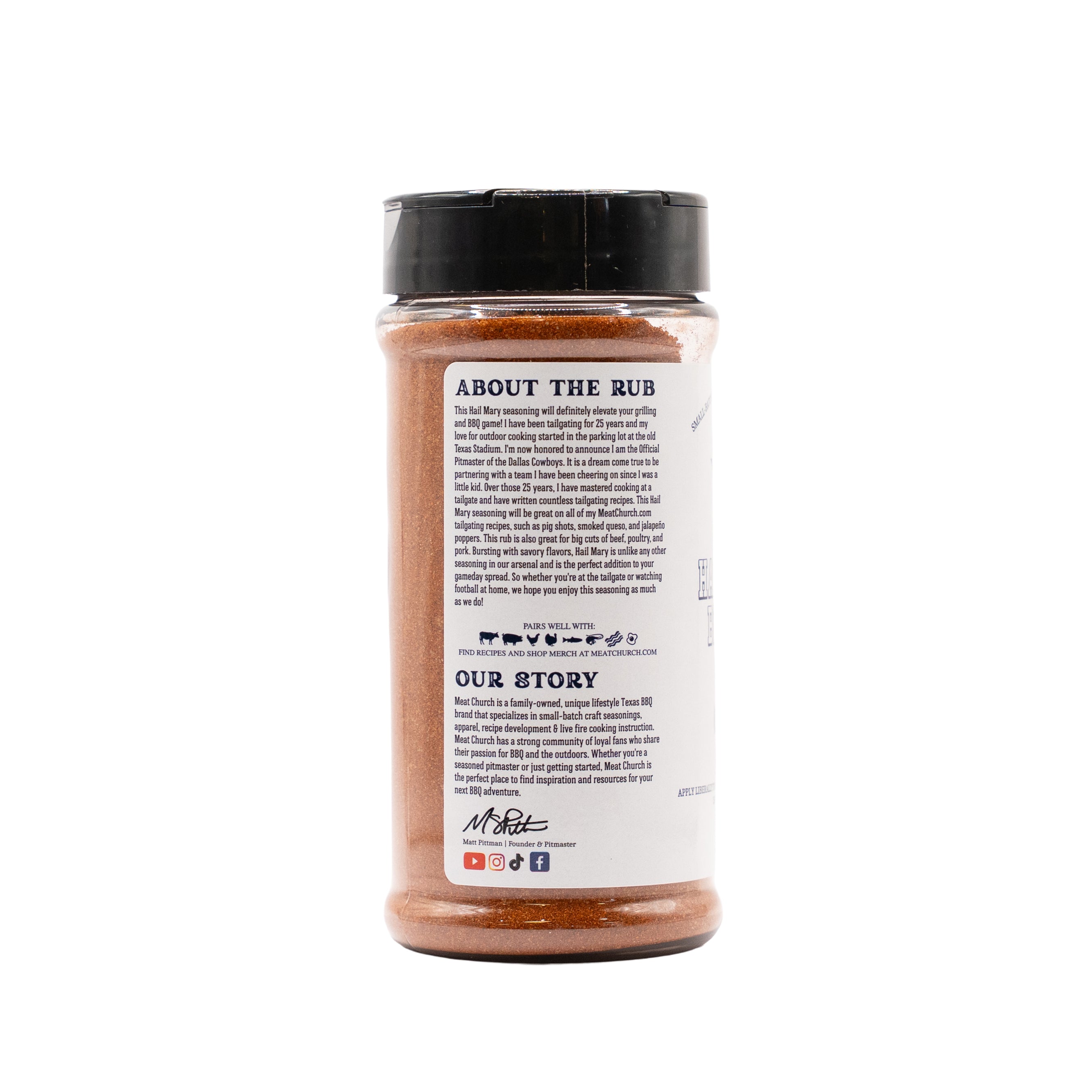 Hail Mary - Dallas Cowboys x Meat Church BBQ Rub